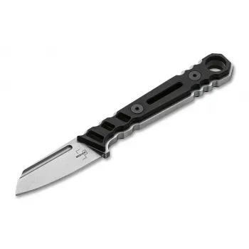 Böker Plus Ylvi Fixed Blade Knife - D2 Steel, Micarta Handle, Kydex Sheath, 65mm Blade