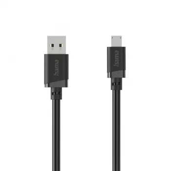 Hama USB-A to Micro-USB Cable, 2 m, Black