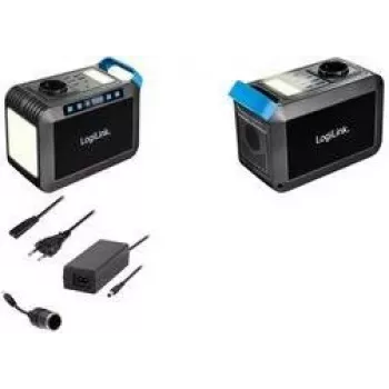 LogiLink PPS0301 Portable Power Station 300W, 288Wh, Pure Sine Wave, 1x AC, 1x DC, 4x USB-A, 1x USB-C PD, Black