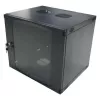 LogiLink 19 inch Wall-Mount Single Section Cabinet 6U, Flat Pack, Black (RAL 9005)