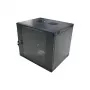 LogiLink 19 inch Wall-Mount Single Section Cabinet 6U, Flat Pack, Black (RAL 9005)