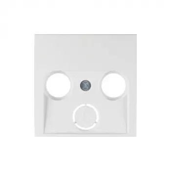 Berker 12031909 Central Plate for SAT/Antenna Socket, Polar White, S.1/B.1/B.7