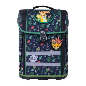McNeill PERFECTO 5-Piece School Satchel Set LION KING | 20L Ergonomic Backpack with Sports Bag, Pencil Cases & Money Pouch