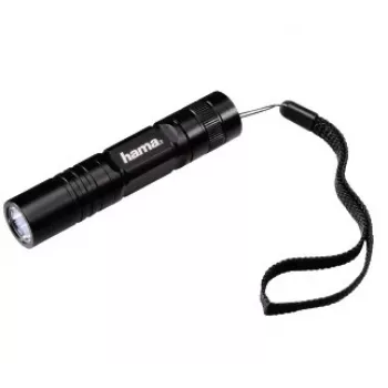 Hama Regular R-98 Flashlight, Black, 9 LEDs, 30 lm, Aluminium