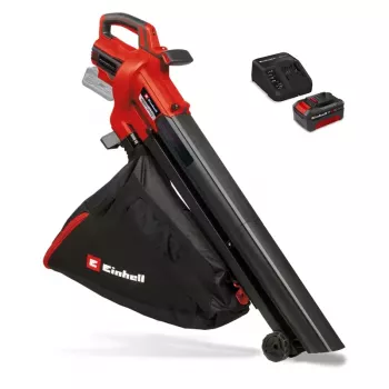 Einhell Power X-Change VENTURRO 18/210 Kit Cordless Leaf Blower & Vacuum, 18V, 4.0Ah Battery, Red/Black