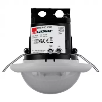 BEG LUXOMAT PD4-M-1C-DE Ceiling Flush Mount PIR Presence Detector, 230 V, 2300 W, White