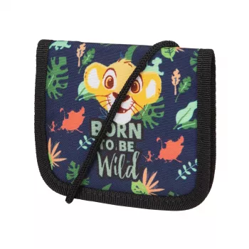 McNeill Lion King Chest Pouch – Disney The Lion King Neck Wallet for Kids, Blue/Green