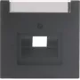 Busch-Jaeger future® linear Central Cover Plate 1-Gang UAE/IAE with Labeling Field, Studio White