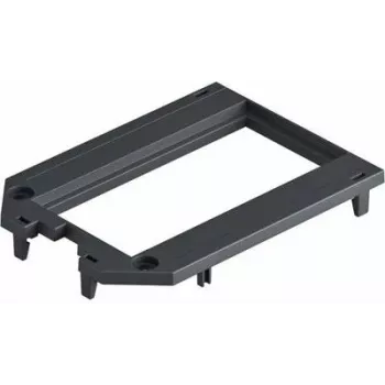 OBO Bettermann UT34 P2 Cover Plate for UT3 and UT4 Underfloor Boxes, 2-Module 45, Steel, Galvanized, Silver