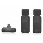 Behringer SMART MIC 2 Wireless Smartphone Microphone System with Lightning, USB-C and 3.5mm Connectivity, 2.4GHz Digital, Omnidirectional Condenser, Up to 100m Range, 7h Battery, Includes Lavalier Input, Windscreen and Carry Pouch