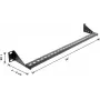 Delock 19 inch 1U Cable Management Panel with Adjustable Depth 40-90 mm, Black