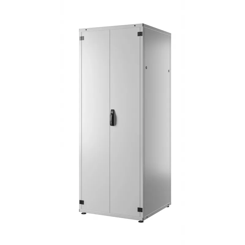 EFB PRO-4288GR.G1S2 42U 19 inch Network Cabinet, Grey RAL 7035, 800x800x2000 mm, Tempered Glass Front Door