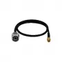 LogiLink WL0104 WLAN Pigtail Cable, N-Type to RP-SMA, 0.5m, Black