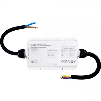 Miboxer LS2-WP Waterproof IP67 5-in-1 LED Controller 2.4G RF (12-24V, 6A/CH, 240W Max)