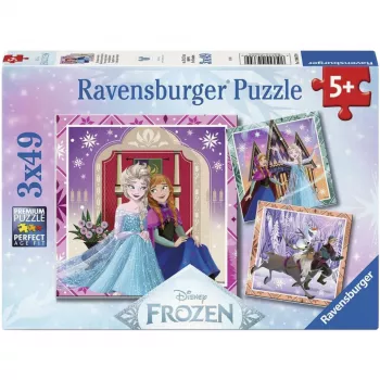 Ravensburger Disney Frozen 2 Children's Jigsaw Puzzle Set - 3x49 Pieces