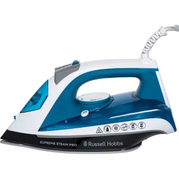 Russell Hobbs Supreme Steam Pro 23971-56 Steam Iron 2600W Black Blue Grey White