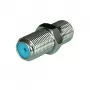WISI DV 46HQ F-Female to F-Female Coaxial Adapter, 75 Ohm, 5-2400 MHz, Class A Shielding, Nickel-Plated Brass