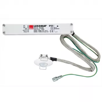 BEG BRCK LUXOMAT PD9-Master Mini Presence Detector, Ceiling Mount, RAL 9010 Pure White, 360° Detection, 8 m Range, IP20