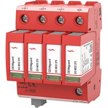 DEHN 943405 DG MD TNS 275 FM Type 2 Surge Arrester 3+1 Poles 40kA