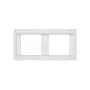 Berker K.1 2-Gang Horizontal Cover Frame, Polar White