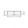 Klauke 25R Copper Crimp Butt Connector for 35 mm² Conductors, Uninsulated, 25 mm Length