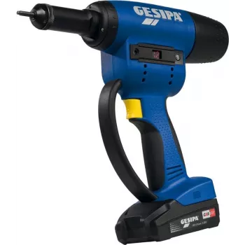 Gesipa FireBird Pro Cordless Blind Rivet Nut Setting Tool, 18V CAS, 15 kN, with 2.0Ah Battery, Charger, L-BOXX