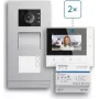 ABB Welcome Basic 2-Wire Video Intercom Set for Two-Family House, 4.3 inch Monitor, White