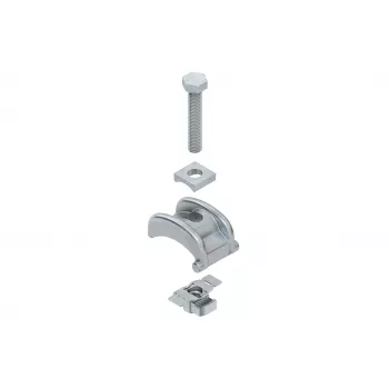 NIEDAX SPPGM30F Hot-Dip Galvanized Steel Profile Clamping Claw, 3-30mm Flange, M8 Thread