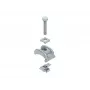 NIEDAX SPPGM30F Hot-Dip Galvanized Steel Profile Clamping Claw, 3-30mm Flange, M8 Thread