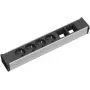 Bachmann CONI 4xUTE 2xABD Power Distribution Unit, 4 Universal Outlets, 2 USB Charging Ports, Black
