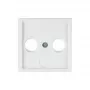 Berker 12036089 Central Plate for 2-Hole and 3-Hole Antenna Sockets, Polar White