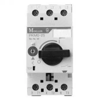 EATON PKZM0-25 Motor Protection Circuit Breaker, 3-Pole, 20-25 A, 12.5 kW at 400V, Rotary Knob