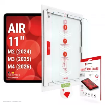 DISPLEX Tablet Real Glass Screen Protector for iPad Air 11-inch (2024/2025/2026) - Tempered Glass, 9H, HD Clear