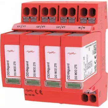 DEHN DG MP TNS 275 Type 2 Surge Protective Device 4-Pole 275V AC 20kA