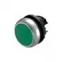 Eaton M22-D-G Flat Pushbutton Actuator, Green, Momentary, 22.5 mm, IP66/IP67/IP69K