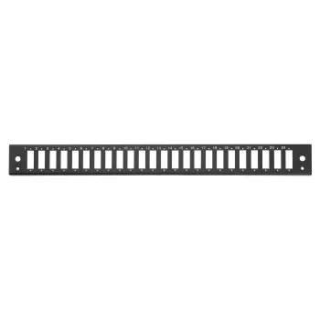 EQUIP 19 inch 1U Rack-Mount Fiber Patch Panel, 24x SC-Duplex, 48-Fiber Multimode OM3/OM4, Steel, Black
