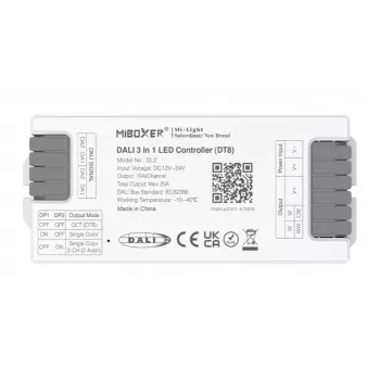 MIBOXER DL2 Synergy 21 LED DALI 3in1 Controller (DT8) with MiLight/MiBoxer RF, 5-Channel RGB+CCT, 12-24V DC, 15A Max
