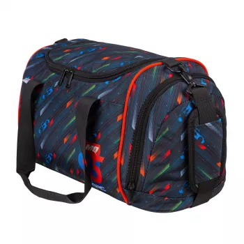 McNeill Sporttasche CARS - Lightning McQueen Sports Bag for Kids, Red/Blue, 16.7L, Polyester, Water-Repellent, Adjustable Shoulder Strap