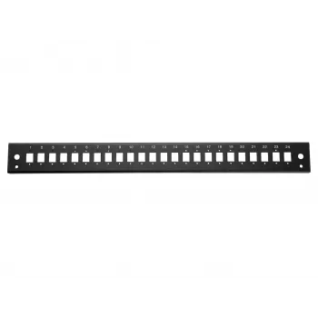 EQUIP 19 inch Patch Panel 24x LC-Duplex SC-Simplex, Steel, Black - 1U Rack Module