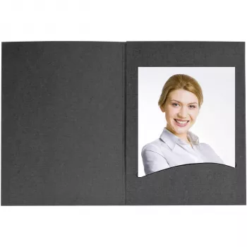 DAIBER Profi-Line Acid-Free Photo Folders Black 7x10 cm - Pack of 100