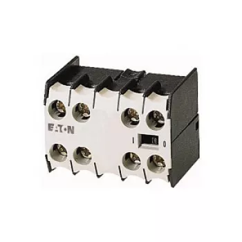 EATON 22DILEM Auxiliary Contact Block, 2NO+2NC, 4-Pole, Screw Terminals, Front Mounting, for DILM7-DILM38 Contactors