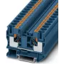 Phoenix 3212123 PT 10 BU Feed-Through Terminal Block, Push-in Connection, 10 mm², Blue