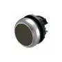 Eaton M22-D-S Flat Pushbutton Actuator, Black, Momentary, 22.5mm, IP66/IP67/IP69K