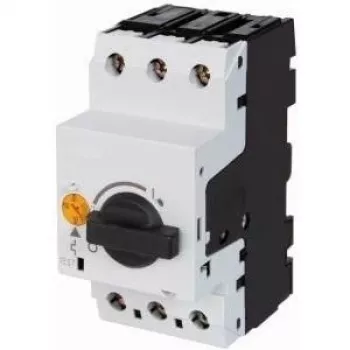 EATON PKZM0-6.3 Motor Protection Circuit Breaker, 3-Pole, 4-6.3 A, 2.2 kW, Rotary Knob