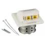 EFB Elektronik FTTH-OUTLET-LC-OM3 Flush-Mount Fiber Optic Wall Outlet, 2x LC-Duplex OM3 Multimode, Pure White