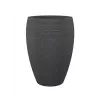 Emsa Landhaus Flower Pot 283/65 Black-Granite D47 – 47 cm Round Planter, 38 L, UV & Frost Resistant, Indoor/Outdoor