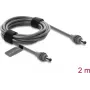 Delock DC 5.5 x 2.1 mm Male to DC 5.5 x 2.1 mm Male Power Cable for Starlink Mini, 2 m Grey