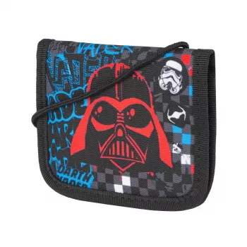 McNeill Star Wars Darth Vader Chest Pouch, Black, 13 x 10 cm, Polyester, Zipper, Adjustable Neck Strap