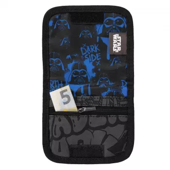 McNeill Star Wars Darth Vader Chest Pouch, Black, 13 x 10 cm, Polyester, Zipper, Adjustable Neck Strap