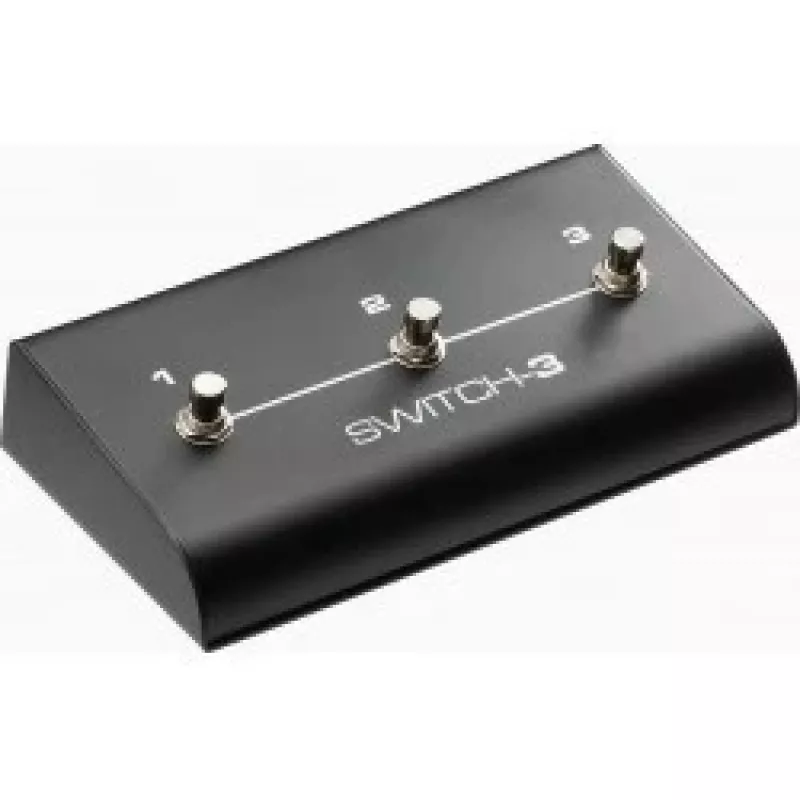 TC Electronic Switch-3 Three-Button Momentary Footswitch Controller for Effects and Amplifiers, Passive 1/4 inch TRS, Black/Silver